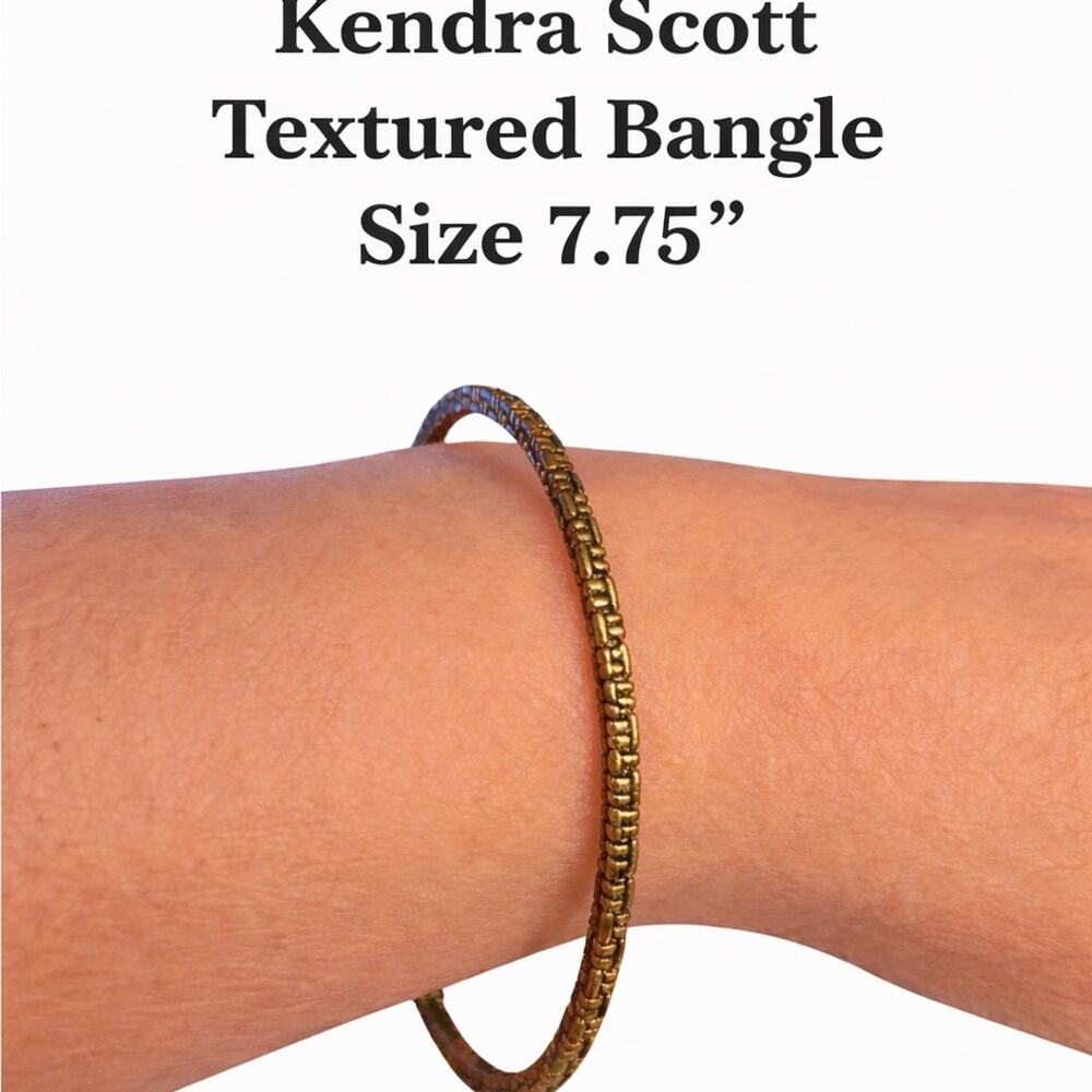 Genuine Kendra Scott Textured Bangle Size 7.75”